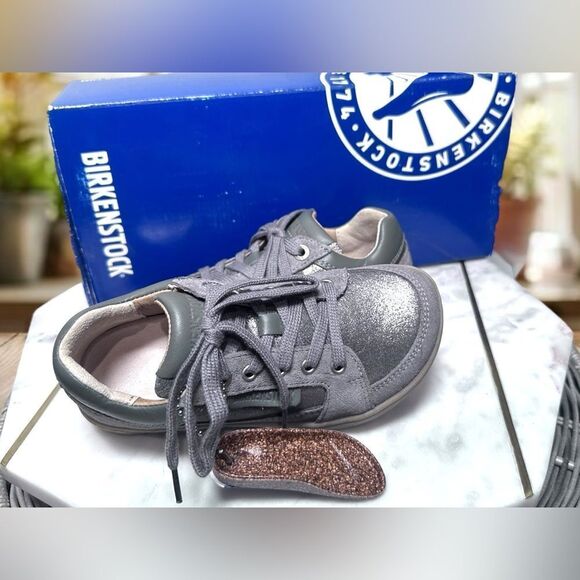 NEW BIRKENSTOCK Leather Kids Toddler Supportive Sneakers Shoes Size EU 29 US 11 - Picture 3 of 15